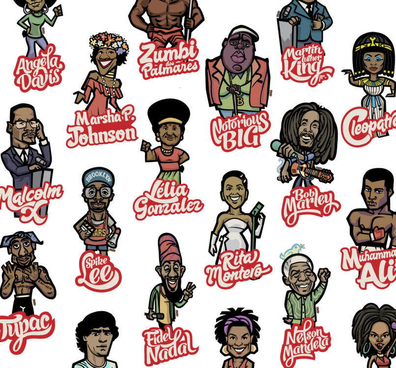 vector work for sticker production